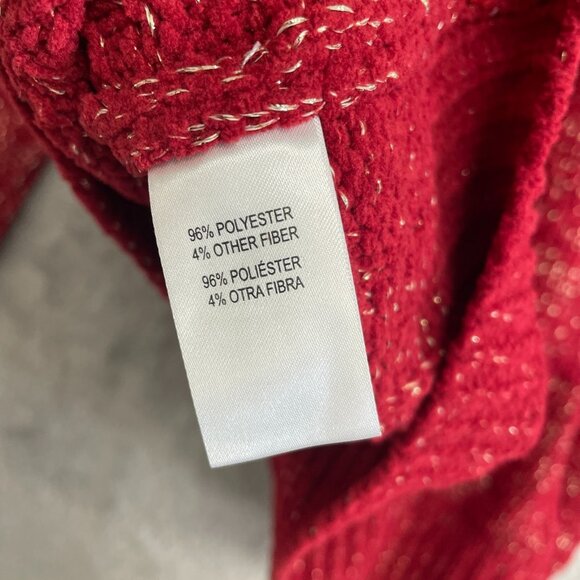 NEW Weatherproof Vintage Women's L Knit Sweater Crewneck Shimmer - Picture 8 of 11